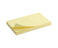 Блок бумаги Axent Delta с клейким слоем 75x125 мм 100 листов желтый (D3316-01)