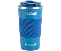 Термокружка Kite Ukraine 510 мл синяя (K22-458-05)