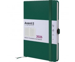 Щотижневик датований 2025 Axent Prime Strong А5 192 сторінки зелений ліс (8507-25-61-A)