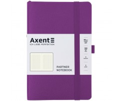 Книга записна Axent Partner Soft Skin 125х195 мм 96 аркушів клітинка фіолетова (8616-11-A)