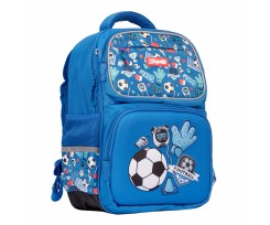 Рюкзак школьный 1Сентябрь Football 39х29х15 см 12 л синий (558307)