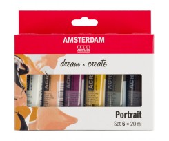 Набір акрилових фарб Amsterdam Royal Talens Portrait 6х20 мл (17820502)