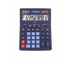 Калькулятор Brilliant 155х205х35 мм 12-ти разрядный темно-синий (BS-8888DBL)