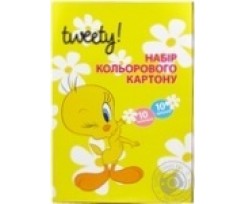 Картон кольоровий А4, 10 аркушів.