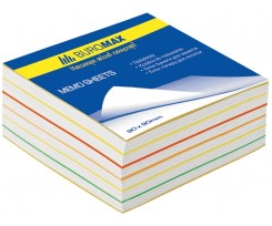 Блок бумаги для заметок Buromax Радуга 90х90 мм 440 листов ассорти (BM.2245)