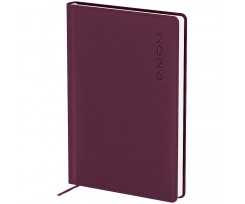 Дневник датированный 2026 Axent Classic Palermo 145*210 мм 336 страниц сливовой (8843-26-6-A)