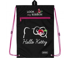 Сумка для обуви Kite Hello Kitty с карманом, 46x33 см, полиэстер, черный (HK20-601M-1)