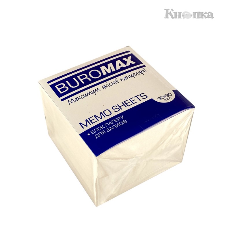Блок белой бумаги для заметок Buromax 90х90х50 мм 1000 листов (BM.2276)