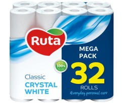 Туалетная бумага Ruta Classic двухслойный 32 рулоны белый (rt.92670)