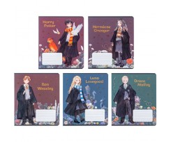 Зошит шкільний Kite Harry Potter А5 18 аркушів клітинка (HP24-236)