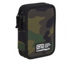 Пенал з наповненням COOLPACK JUMPER 2 DOUBLE DECKER PENCIL CASE CAMO CLASSIC 20х12х5см (91442CP)