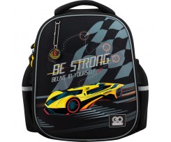 Рюкзак шкільний GoPack Education Be strong 34.5х25х12.5 см чорний (GO22-165S-4)