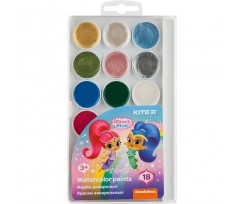 Фарби акварельні Kite Shimmer&Shine, 18 кольорів (SH20-042)