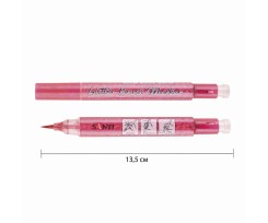 Маркер акварельний Santi Glitter Brush пензель фламінго (390751)