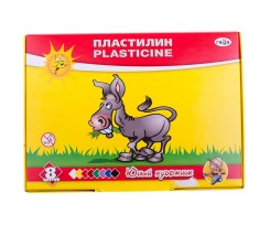 Пластилін Гамма Юний художник+стек 112 г 8 кольорів (280043)
