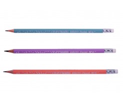 Карандаш графитный Maped Black Peps Рastel с ластиком 2 мм 12 штук ассорти (MP.851730)