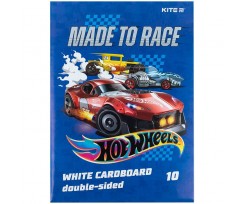Картон білий Kite Hot Wheels А4 10 аркушів (HW24-254)
