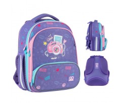 Рюкзак шкільний каркасний GoPack Education Say Cheese 38x28x15 см 12.5 л фіолетовий (GO24-597M-4)
