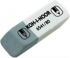Гумка Koh-I-Noor Sunpearl 42х13х7 мм біло-сіра (6541/84)