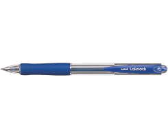 Ручка кулькова автомат uni LAKNOCK medium синя 1.0 мм (SN-100.(10).Blue)
