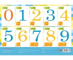 Килимок для творчості Cool For School Цифри 27х38.5 см блакитний (CF61480-07)