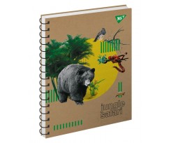 Блокнот Yes Jungle safari крафт А5 96 листов клетка (681927)