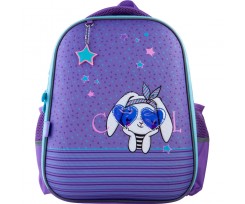Рюкзак напівкаркасний GoPack Education Cool bunny 38x28x13 см бузковий (GO21-165M-3)