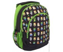 Рюкзак Astrabag Minecraft 28х39х18 см 20 л чорно-зелений (5901137161310)
