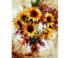 Картина за номерами ZiBi Art Line Усмішка соняхів 40х50 см (ZB.64138)