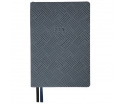 Дневник датированный 2026 Leo Planner Urban A5 368 страниц серый (252692)