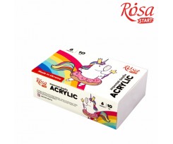 Набір акрилових фарб Rosa Start Unicorn 6x10 мл (322111004)