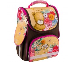 Рюкзак школьный Kite Popcorn the Bear 34x26x13 см 11 л бежево-коричневый (po18-501s-2)
