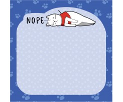 Блок бумаги Kite Nope cat с клейким слоем 70х70 мм 50 листов (K22-298-1)