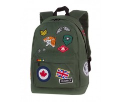 Рюкзак шкільний CoolPack Cross, 42x30x17 см, 25 л, поліестер, BADGES GREEN (89753CP)