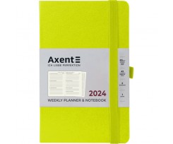 Щотижневик 2024 Axent Partner Strong 125х195 мм 96 аркушів лимонний (8505-24-60-A)
