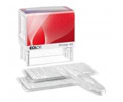 Штамп самонабірний Colop Printer 6-ти рядковий червоний (40N/2 SET укр.)