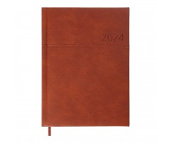 Дневник датированный Buromax Orion 2024 A5 336 страниц светло-коричневый (BM.2150-18)