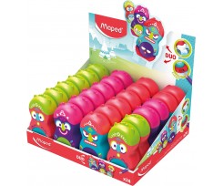 Чинка Maped Loopy Fancy Totem с контейнером и ластиком ассорти (MP.049131)