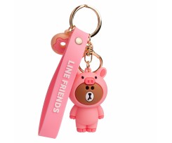 Брелок Yes колекція Line Friends Piggy Brown рожевий (559363)