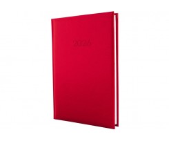 Дневник датированный 2026 Economix Allegra A5 336 страниц красный (E21691-03)