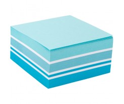 Блок бумаги Axent с клейким слоем 75x75 мм 400 листов голубой (2327-70-A)