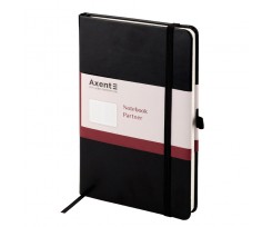 Книга записна Axent Partner Lux A5- 96 аркушів клітинка чорна (8202-01-A)