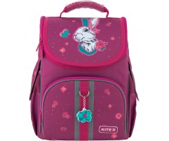 Рюкзак шкільний каркасний Kite Bunny, 35х25х13 см, 6-15 л, поліестер, бордовий (K20-501S-7)