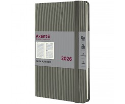 Дневник датированный 2026 Axent Partner Lines 145*210 мм 336 страниц серый (8815-26-03-A)