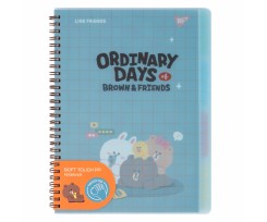 Тетрадь для записей Yes Line Friends В5 80 листов линия (765741)