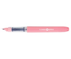 Ручка перова Optima Flowers рожева (O16302)