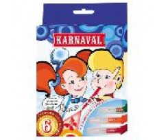 Набір фломастерів OPTIMA BLOWPENS KARNAVAL, асорті, 6 шт + 2 траф.(O15204)