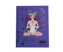 Блокнот Zibi Yoga A5 64 листа фиолетовый клетка (ZB.12750-07)