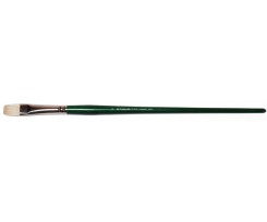 Кисточка KOLOS Classic 2402F щетина плоская № 18 длинная ручка (4224020F18)