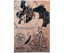 Блокнот Kite Harry Potter A5 50 аркушів клітинка коричневий (HP21-194-2)